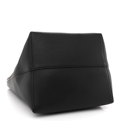 The Row Grained Calfskin Large N/S Park Tote Black 4 of 10