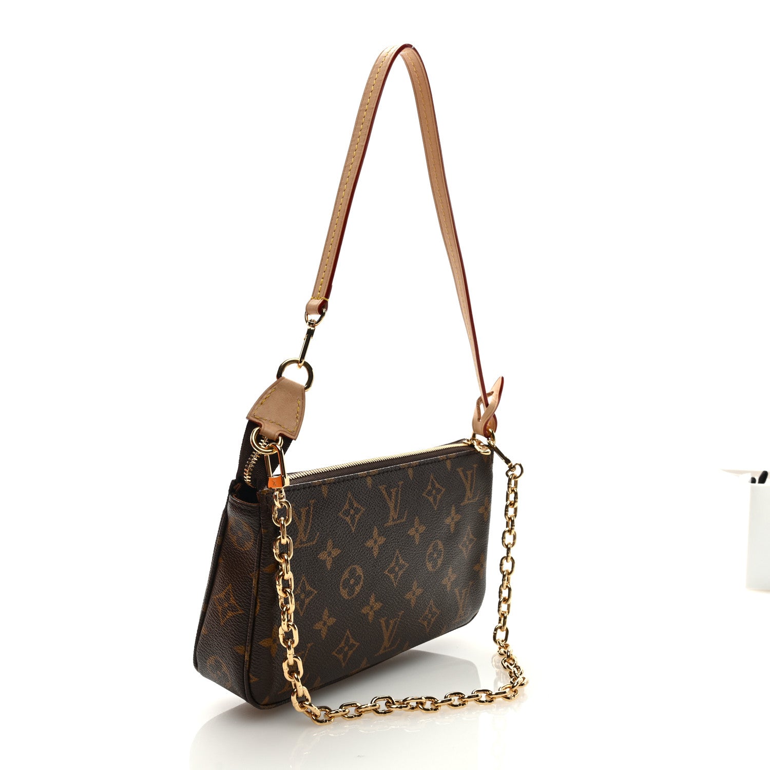 Louis Vuitton Monogram Chain Pochette Accessories 3 of 9