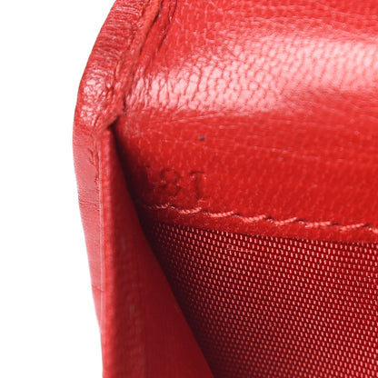 Prada Nappa Flame Continental Flap Wallet Red 7 of 8