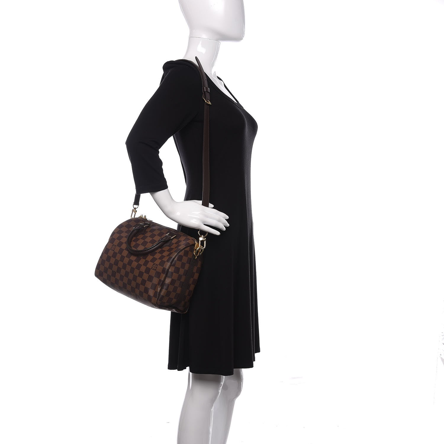 Louis Vuitton Damier Ebene Speedy Bandouliere 25 3 of 12