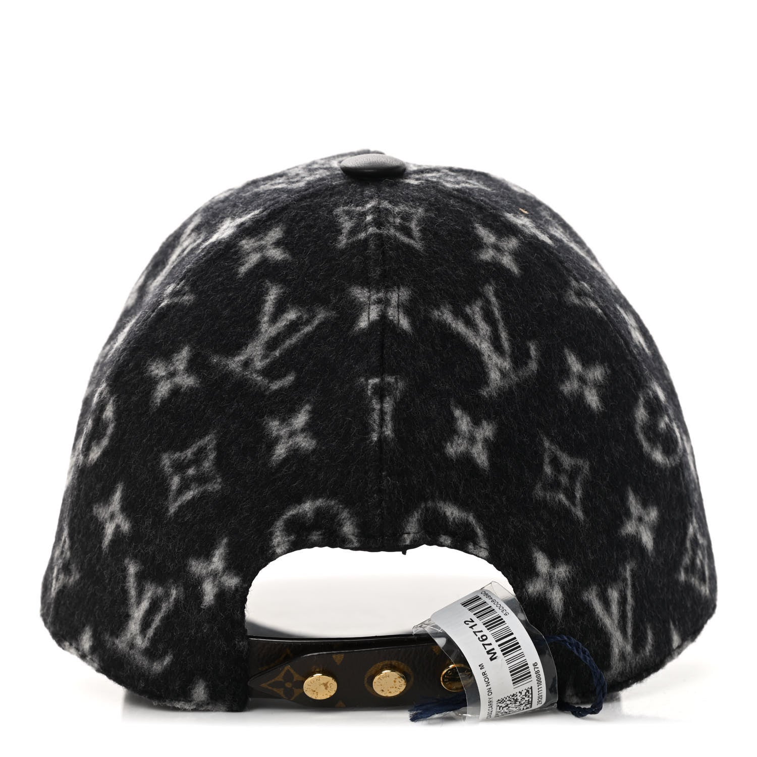 Louis Vuitton Wool Monogram Carry On Cap M Black 4 of 12