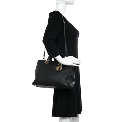 Christian Dior Bullcalf Medium Diorissimo Tote Black 2 of 14