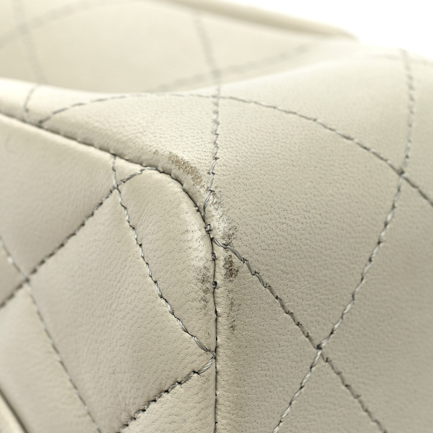 Chanel Lambskin Quilted Small Double Flap Grey 11 of 12