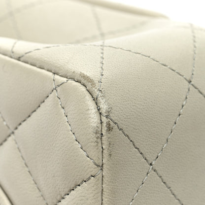 Chanel Lambskin Quilted Small Double Flap Grey 11 of 12