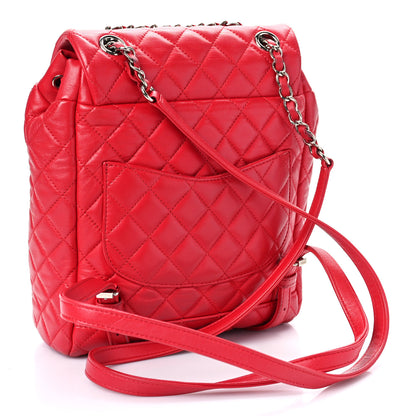Chanel Lambskin Quilted Small Urban Spirit Backpack Red 3 of 11