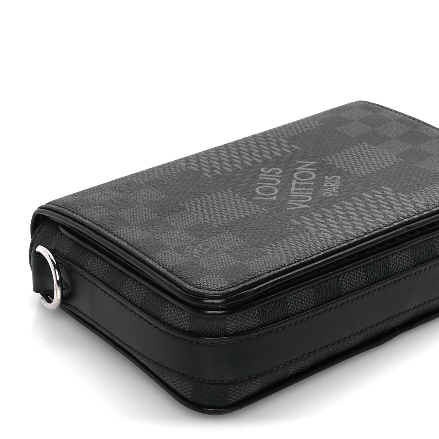 Damier Graphite 3D Studio Messenger Black