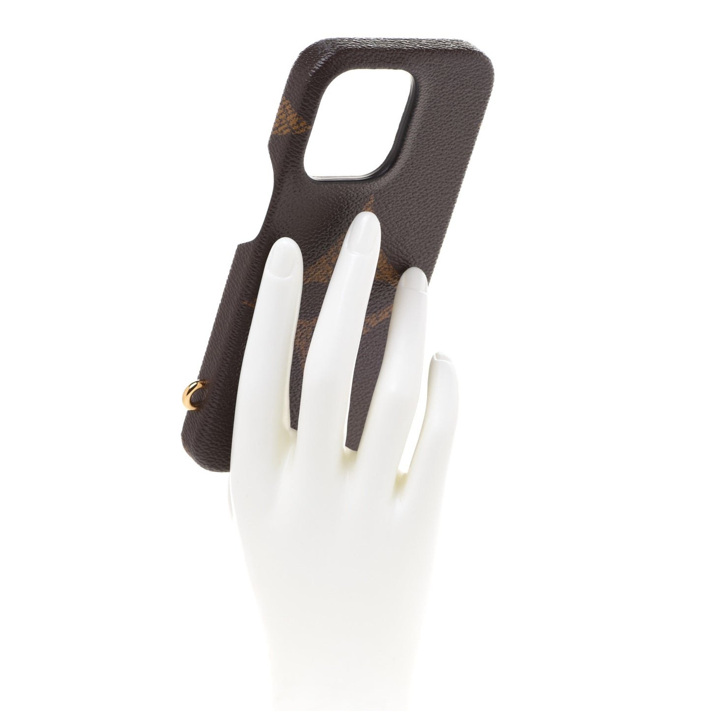 Reverse Monogram Giant iPhone 13 Pro Bumper On Strap Pink