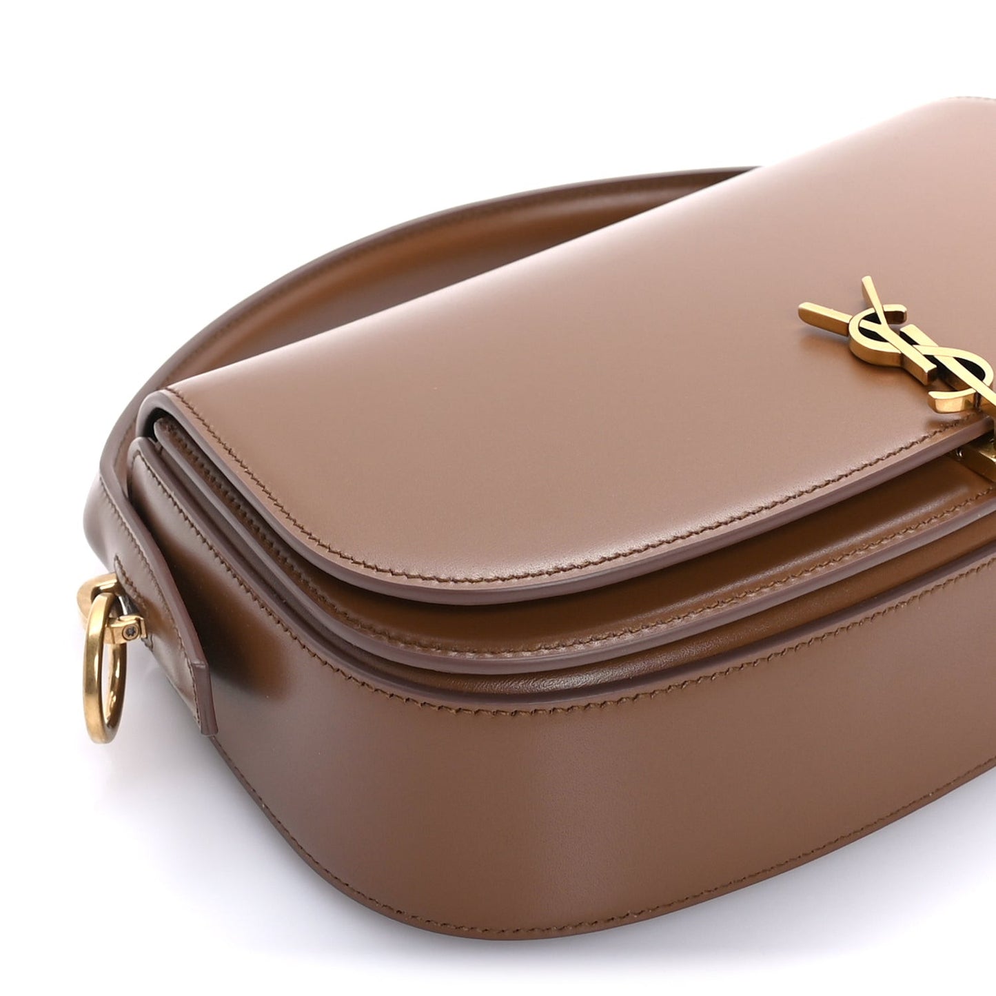 Box Calfskin Mini Voltaire Shoulder Bag  Dark Cork