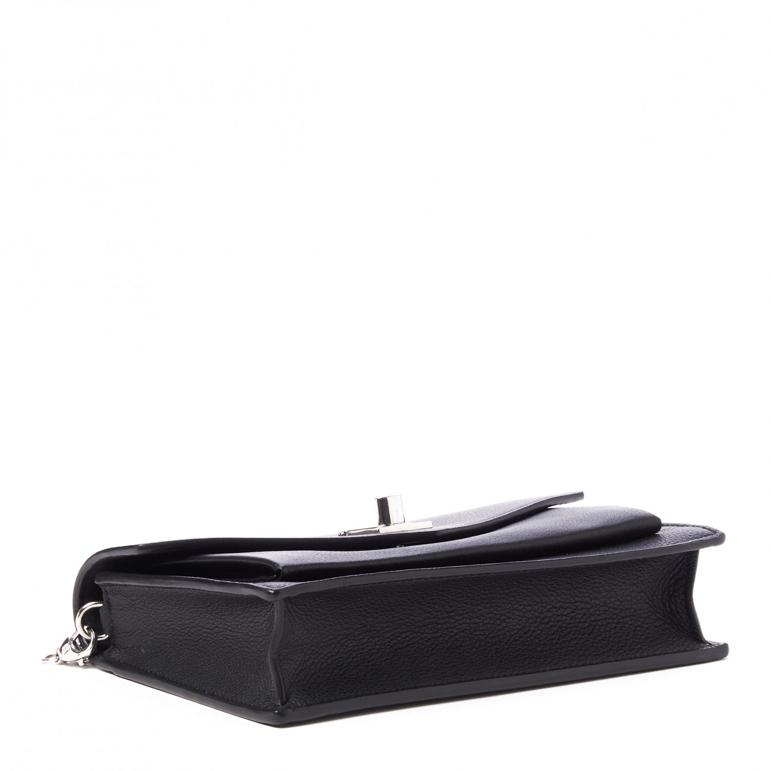 Louis Vuitton Soft Calfskin My Lockme Chain Pochette Black 4 of 8