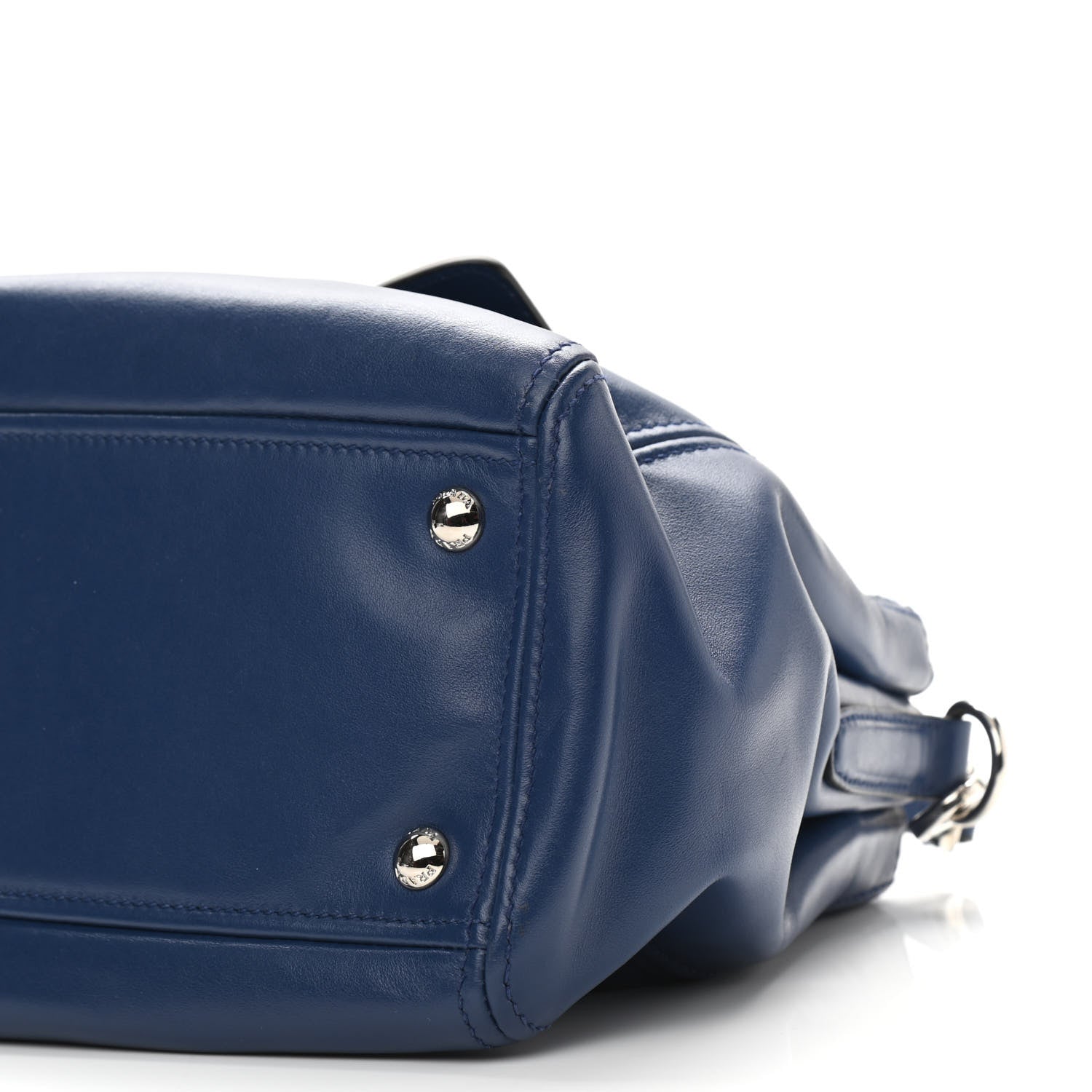 Prada Soft Calf Double Zip Shoulder Bag Bleuette 5 of 9