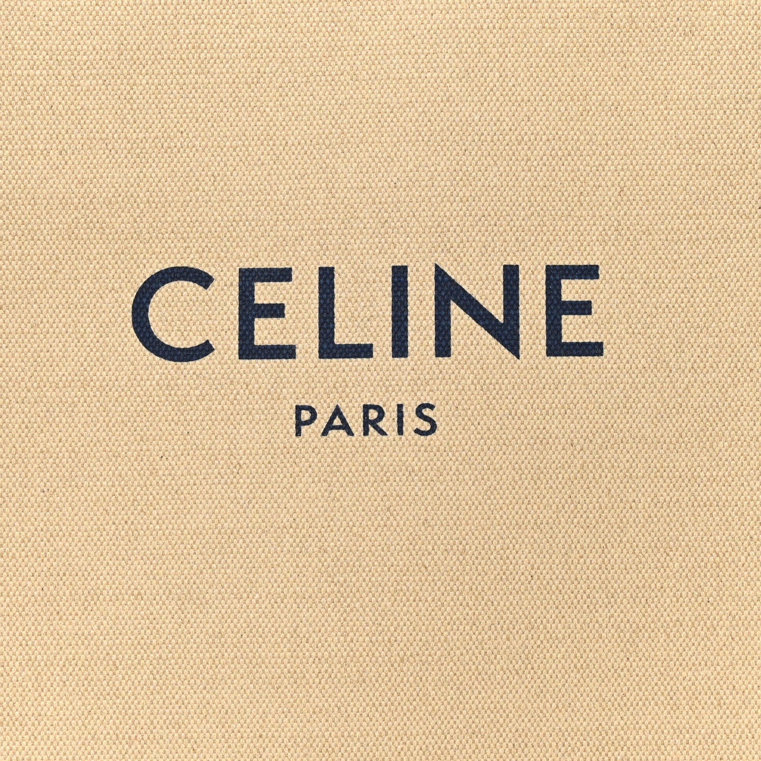 Celine Canvas Calfskin Small Vertical Cabas Vanilla Navy 9 of 11