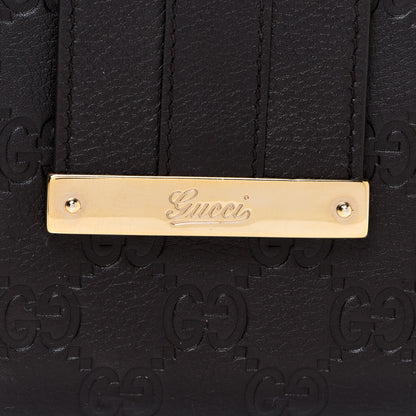 Gucci Guccissima Ladies Web Long Wallet Black 8 of 13