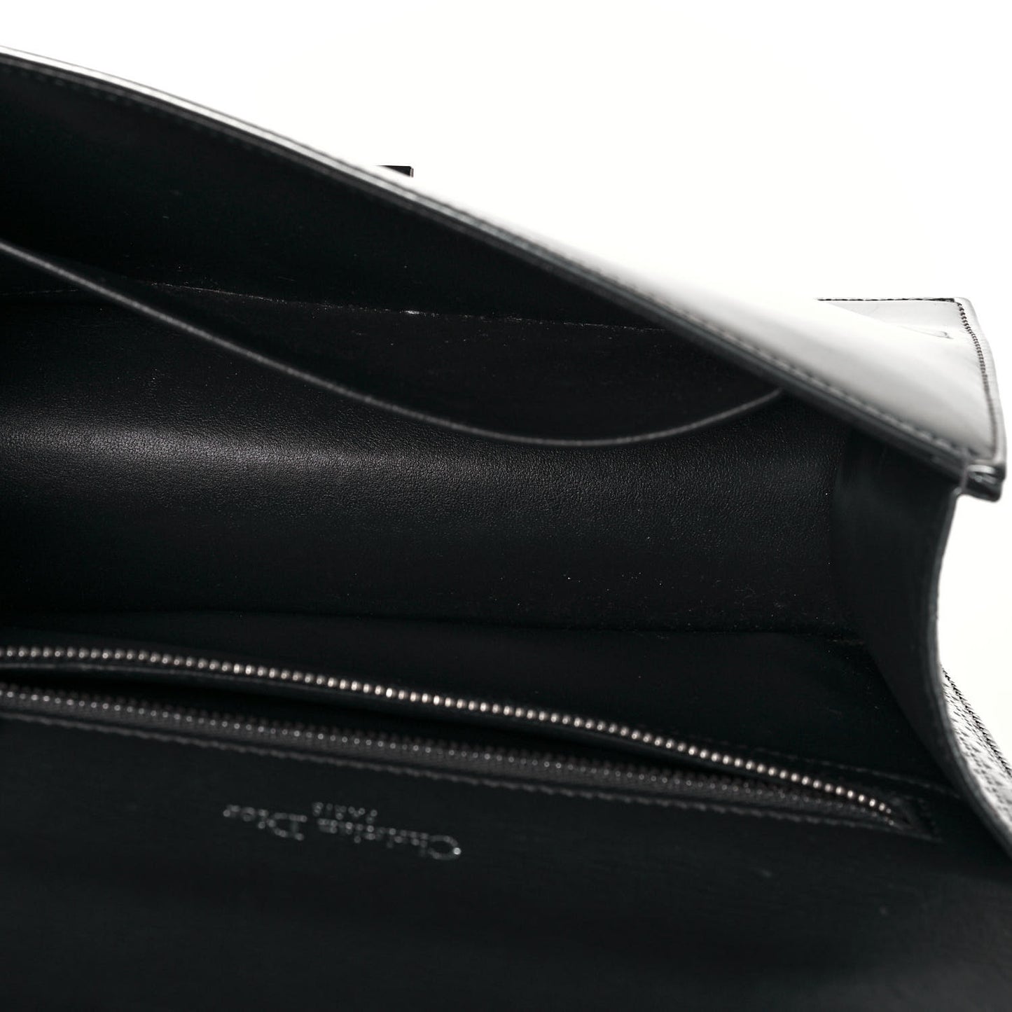 Metallic Patent Micro-Cannage Medium Diorama Flap Bag Silver