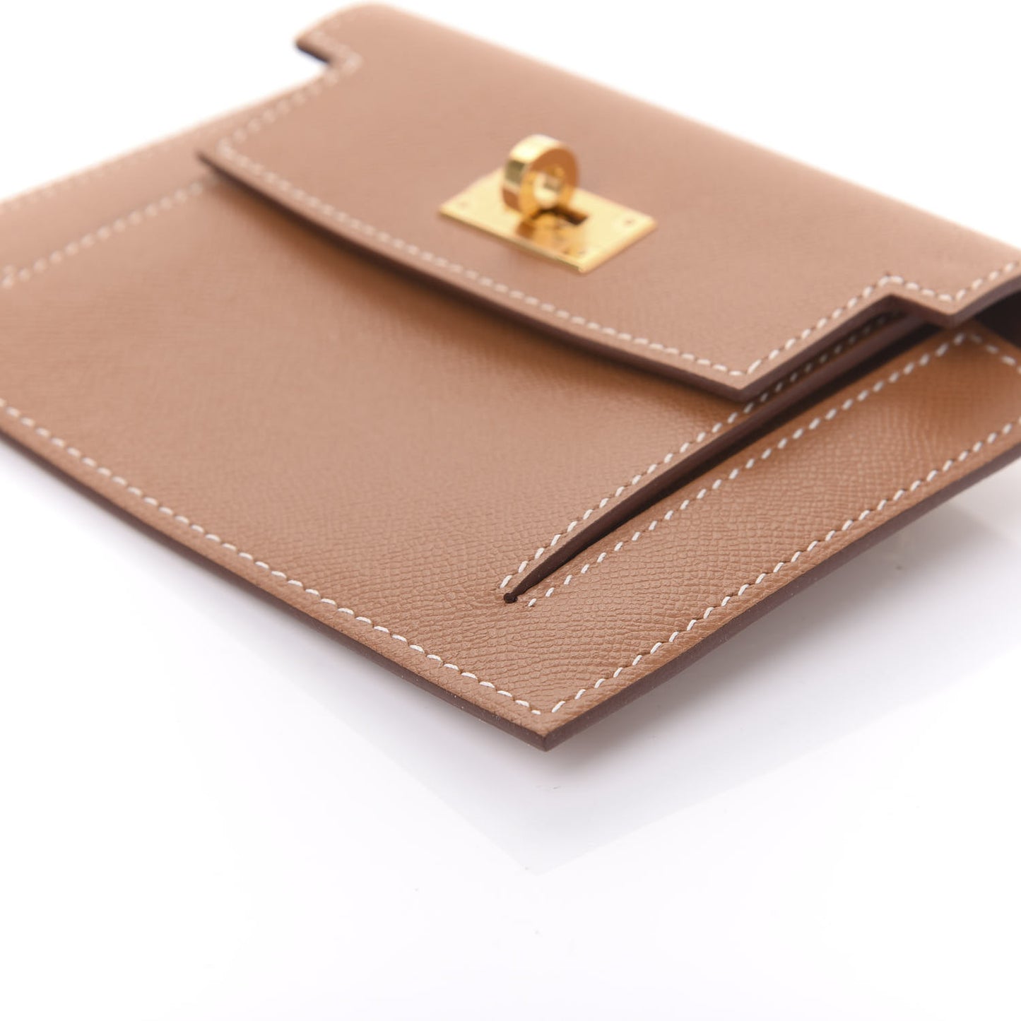 Epsom Kelly Pocket Compact Wallet Gold