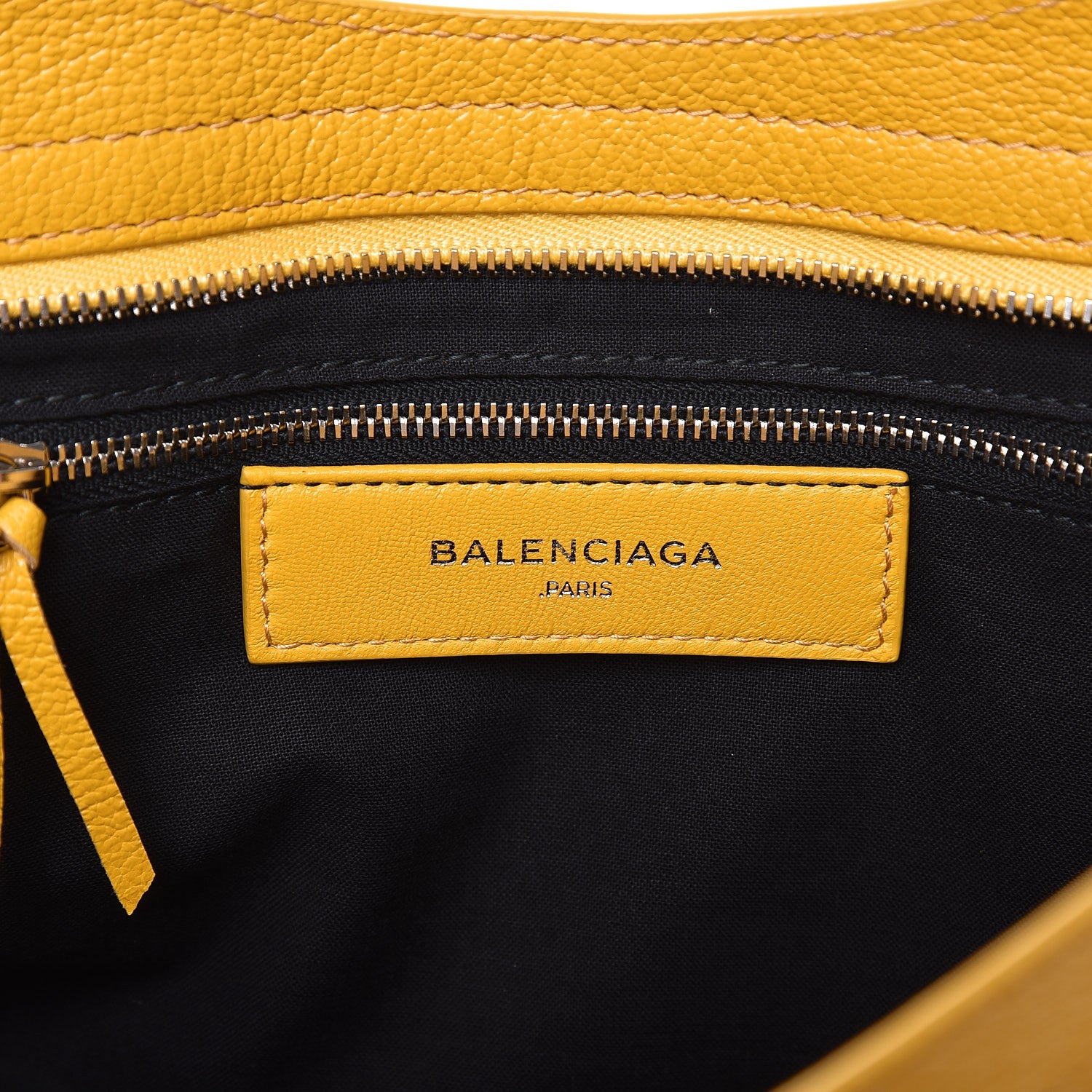 Balenciaga Chevre Silver Metallic Edge Hardware City Jaune Epi 7 of 8