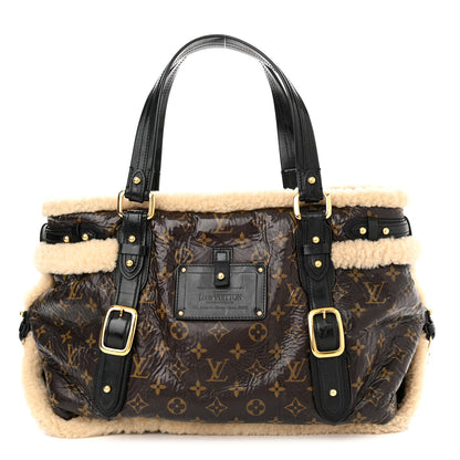 Louis Vuitton Patent Monogram Shearling Sac Thunder 1 of 10