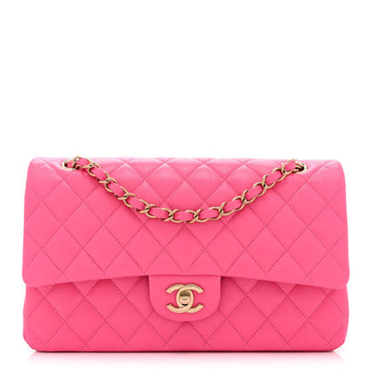 Chanel Caviar Quilted Medium Double Flap Pink 2 of 2
