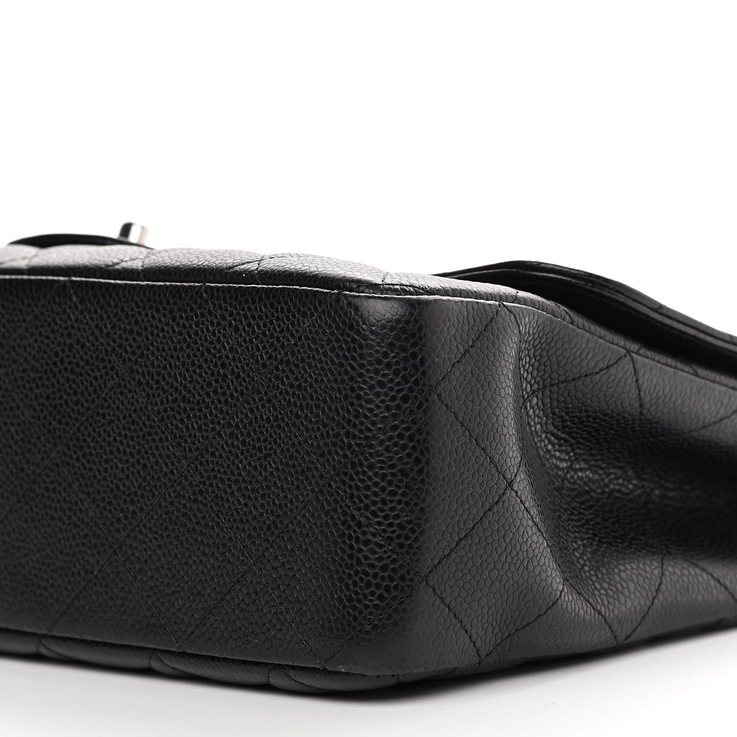 Caviar Quilted Jumbo Single Flap Black