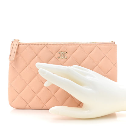 Chanel Caviar Quilted Cosmetic Case Beige 2 of 8