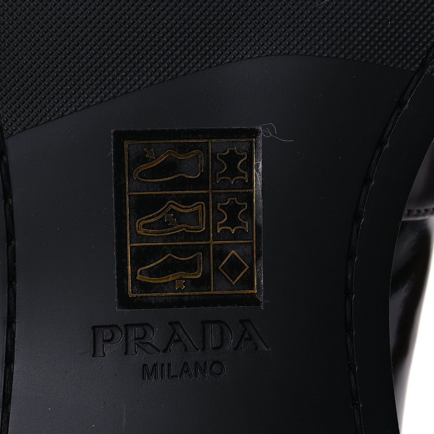 Prada Spazzolato Fume Sienna Loafers 37  Bruciato 6 of 9