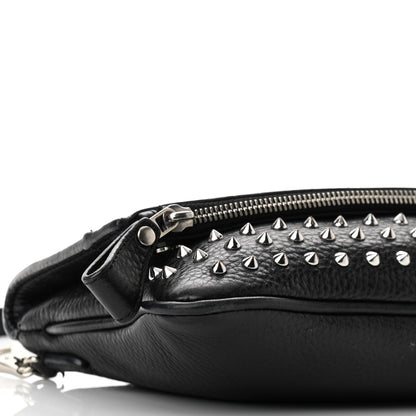 Burberry Calfskin Studded Shoulder Bag Black 7 of 10