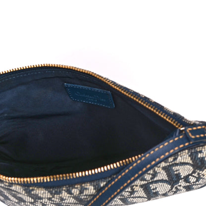Christian Dior Monogram Mini Saddle Pochette Navy 4 of 4