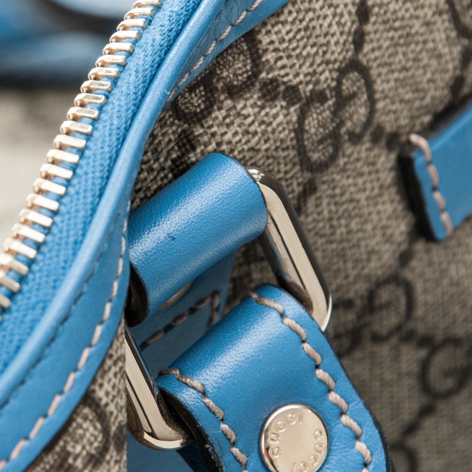 Gucci GG Plus Monogram Medium Joy Boston Light Blue 8 of 9