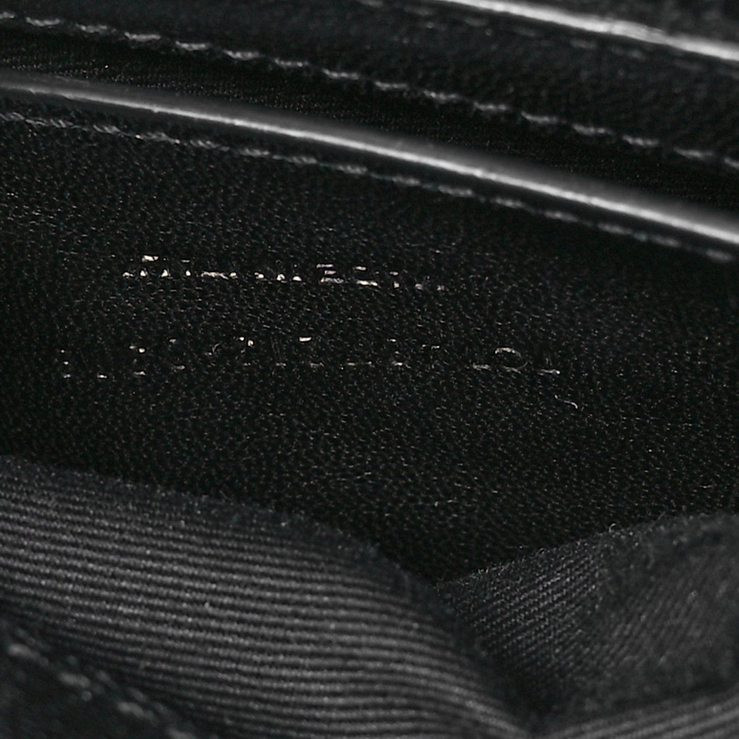 Sheepskin Matelasse Chevron Monogram Monochrome Medium College Bag Black