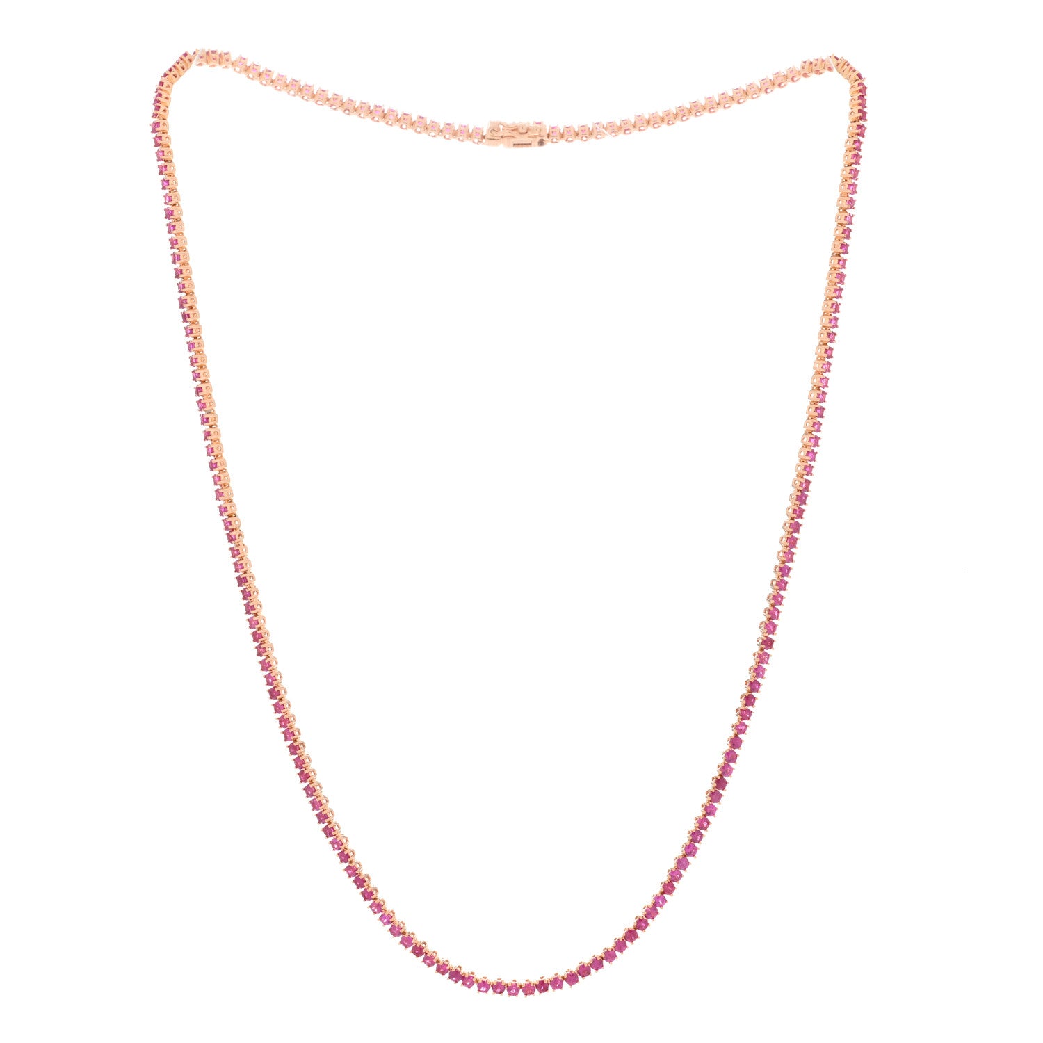 Anita Ko 18K Rose Gold Ruby Hepburn Choker Necklace 2 of 4