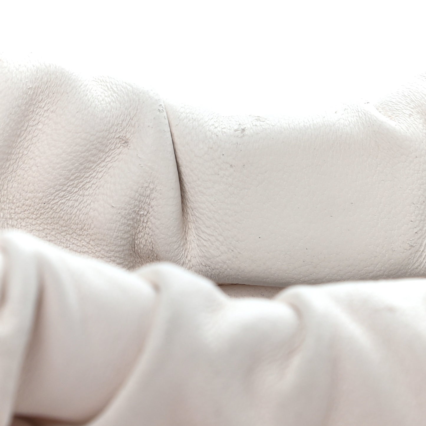 Lambskin Cloud Clutch White