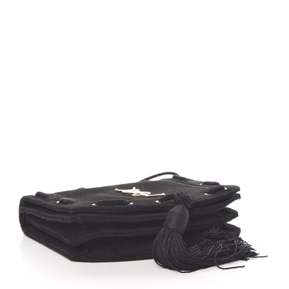 Saint Laurent Suede Medium Monogram Fetish Satchel Black 4 of 11