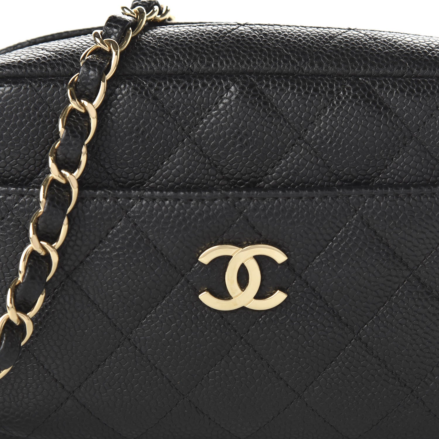Chanel Caviar Quilted Camera Case Black 10 of 10