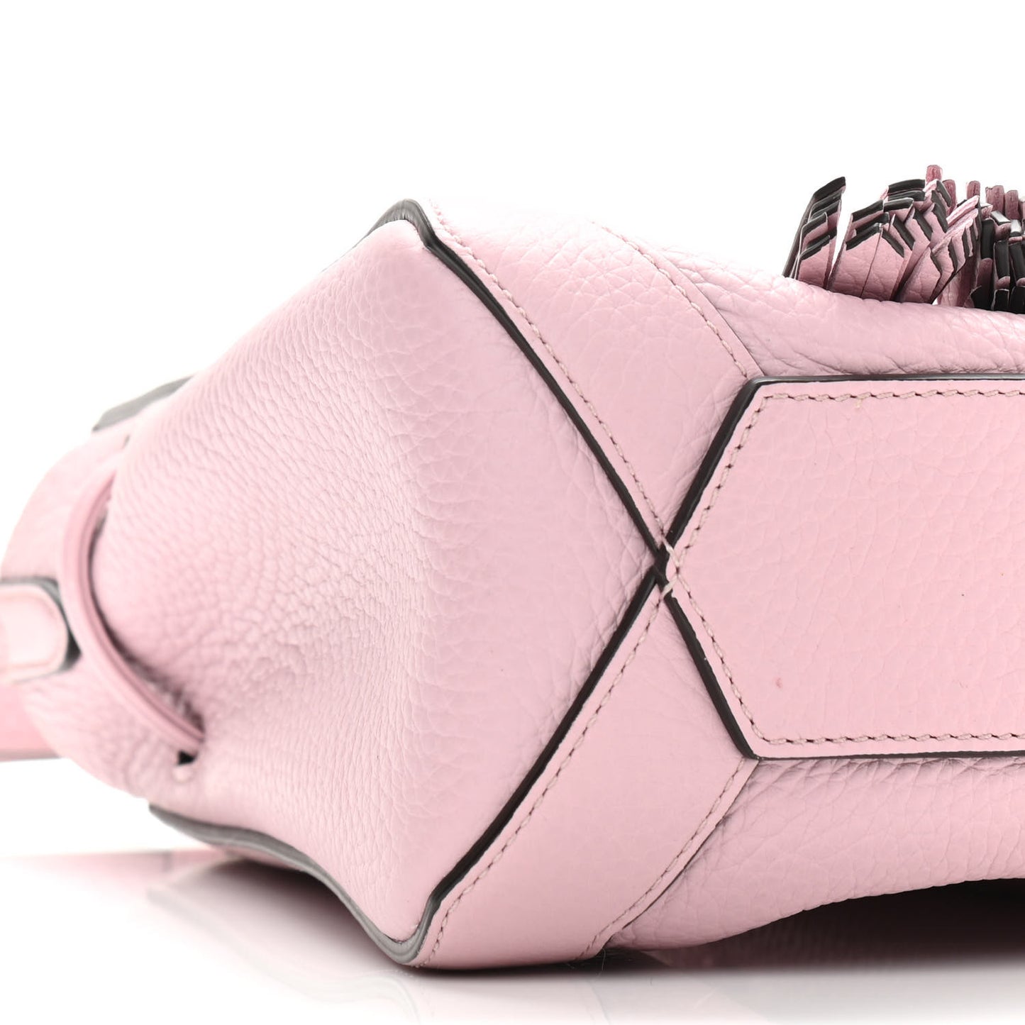 Heavy Grain Calfskin Mini Millie Powder Pink