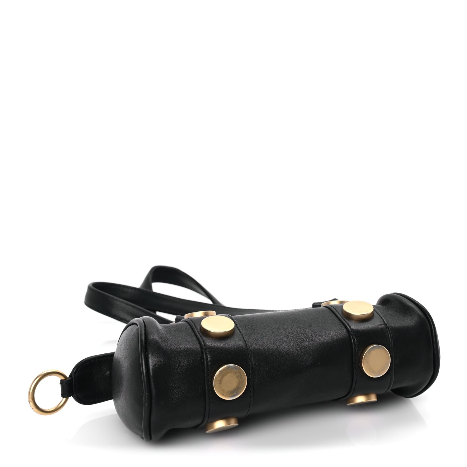 Chanel Lambskin Studded CC Barrel Bag Black 3 of 7