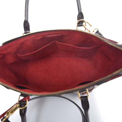 Louis Vuitton Damier Ebene Caissa Tote PM Cherry 5 of 7