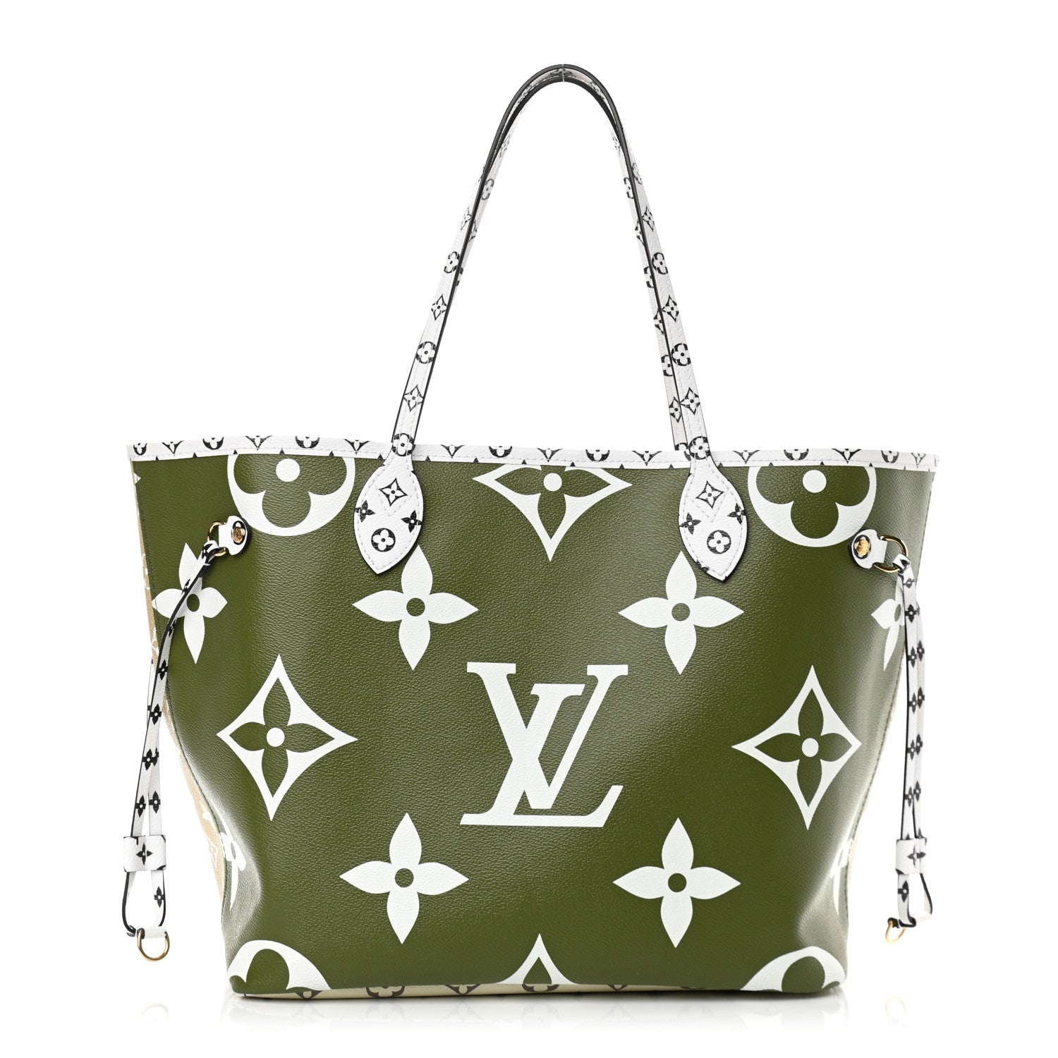 Louis Vuitton Monogram Giant Neverfull MM Kaki 3 of 11