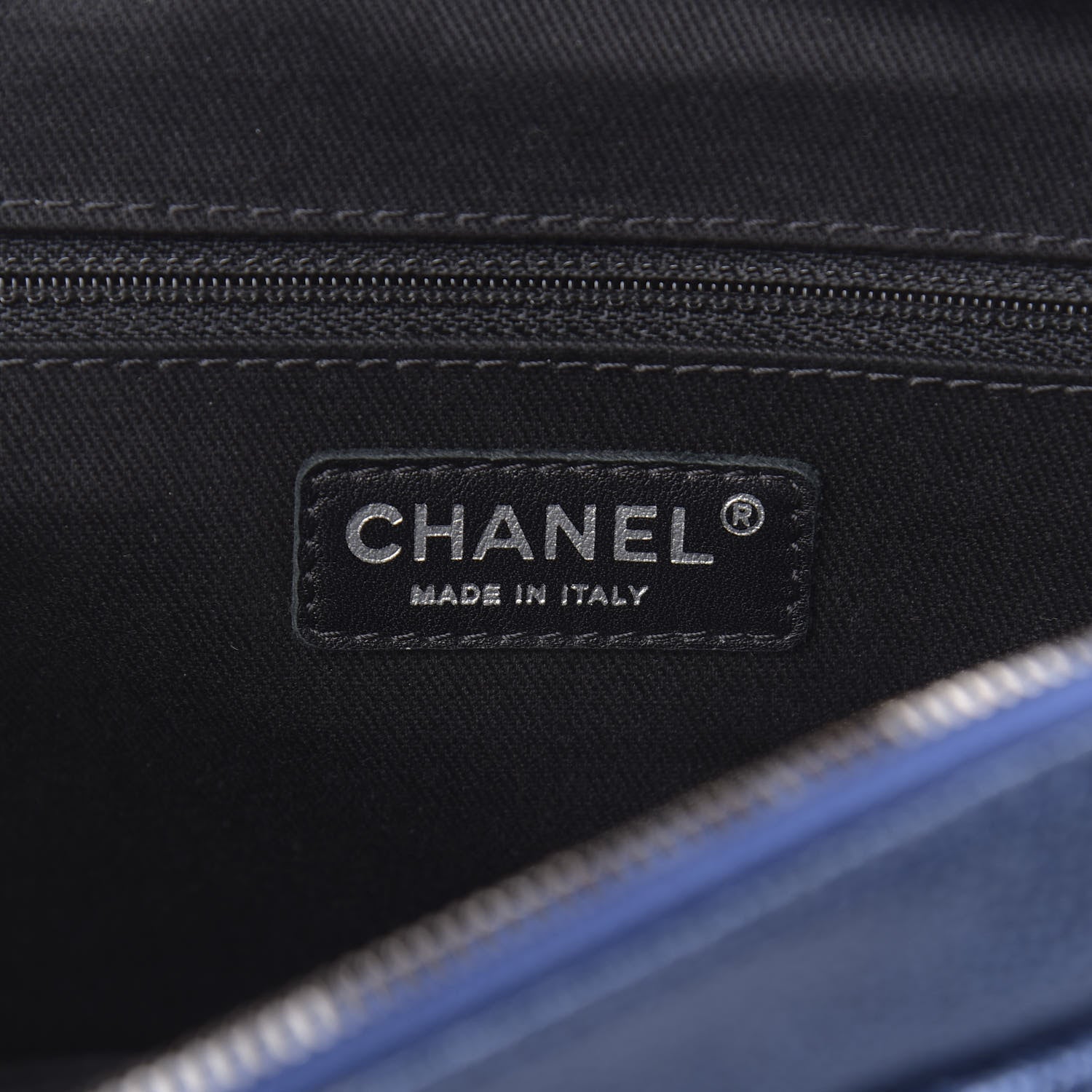 Chanel Iridescent Caviar Quilted Large Chic Flap Blue 6 of 11