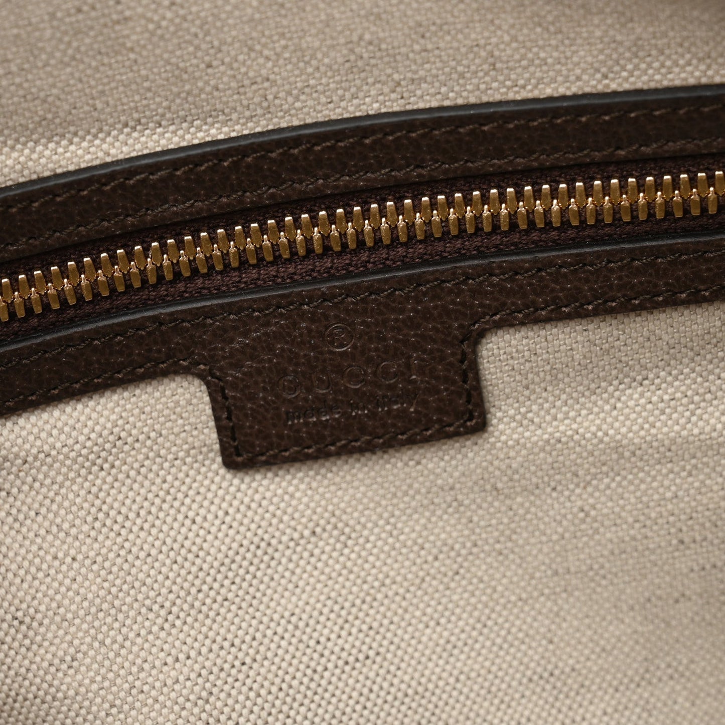 Monogram Jumbo GG Textured Dollar Calfskin Web Medium Duffle Bag Camel Ebony
