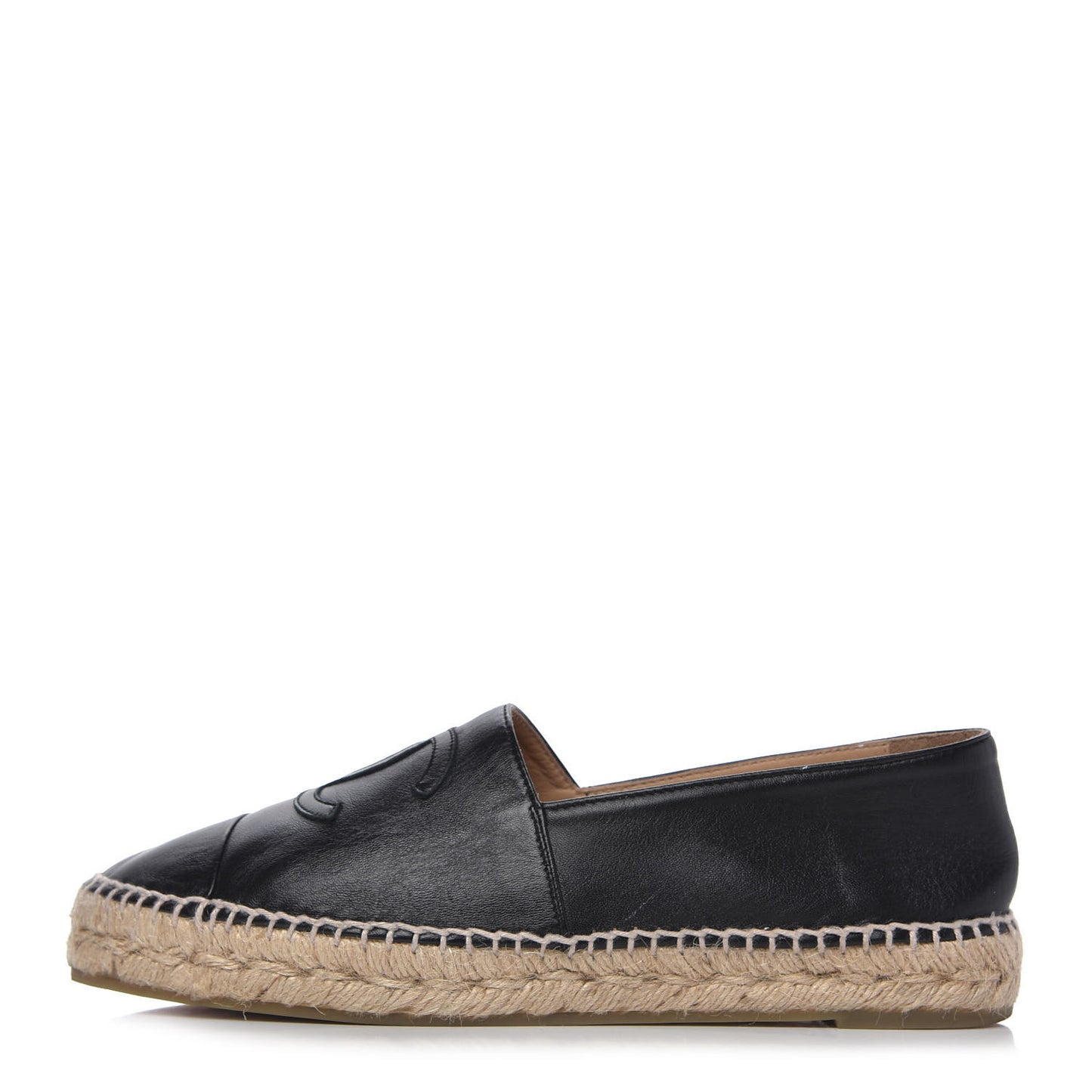 Lambskin CC Espadrilles 40 Black