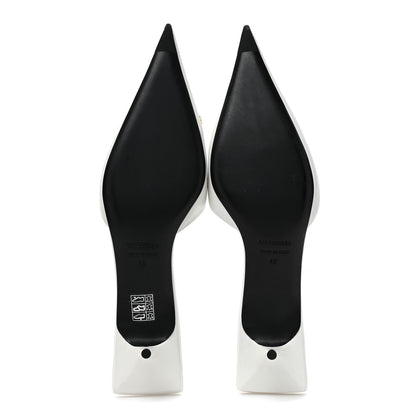 Balenciaga Soft Nappa BB Square Knife Pointed Toe 40mm Mules 40 White 5 of 8