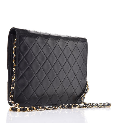 Chanel Lambskin Quilted Small Single Flap Black 3 of 12