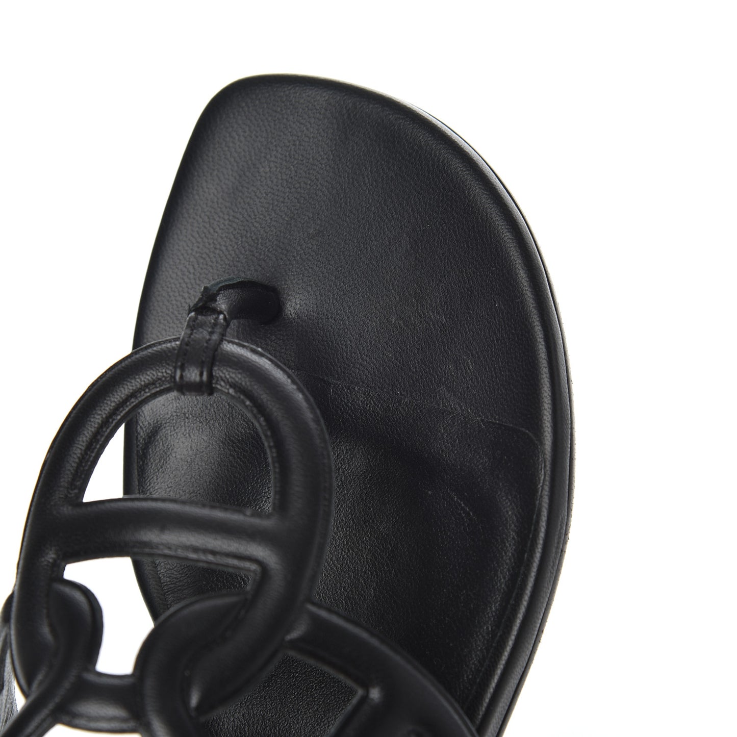 Nappa Womens Beach Sandals 37 Black