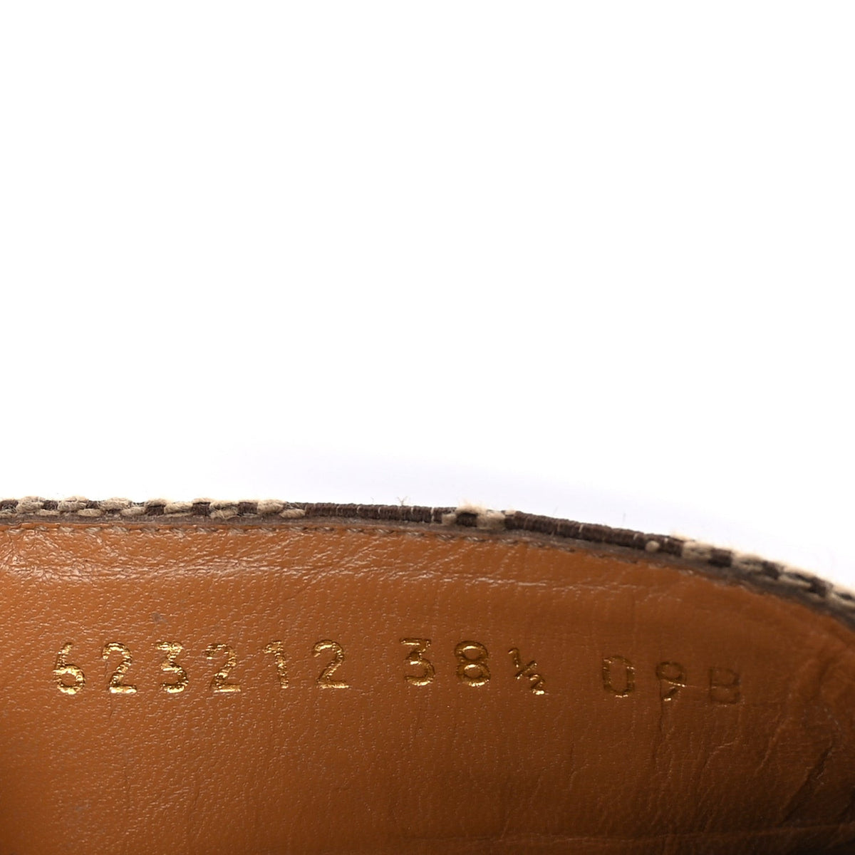 Gucci Monogram Maxi GG Angelina Platform 55mm Slide Sandals 38.5 Camel Ebony 17 of 18