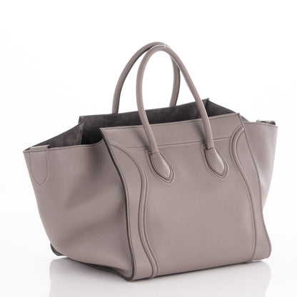 Celine Supple Calfskin Medium Phantom Luggage Grey 3 of 7
