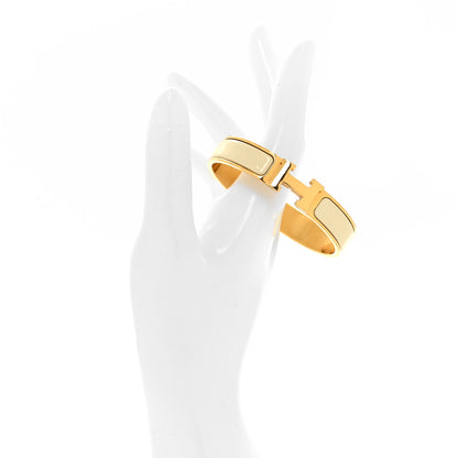 Hermes Enamel Narrow Clic Clac H Bracelet PM White 2 of 4