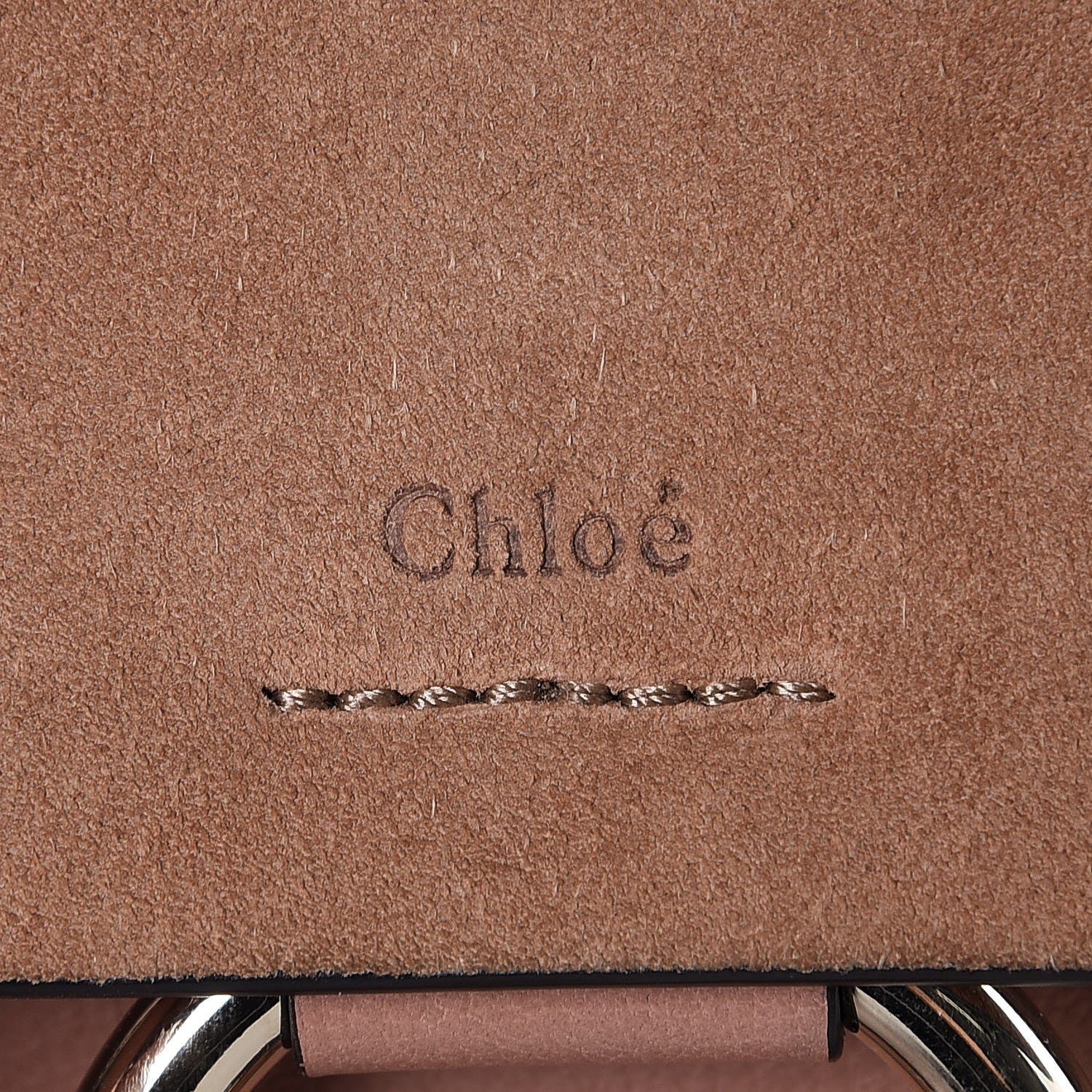 Chloe Suede Calfskin Mini Faye Backpack Nougat 6 of 12