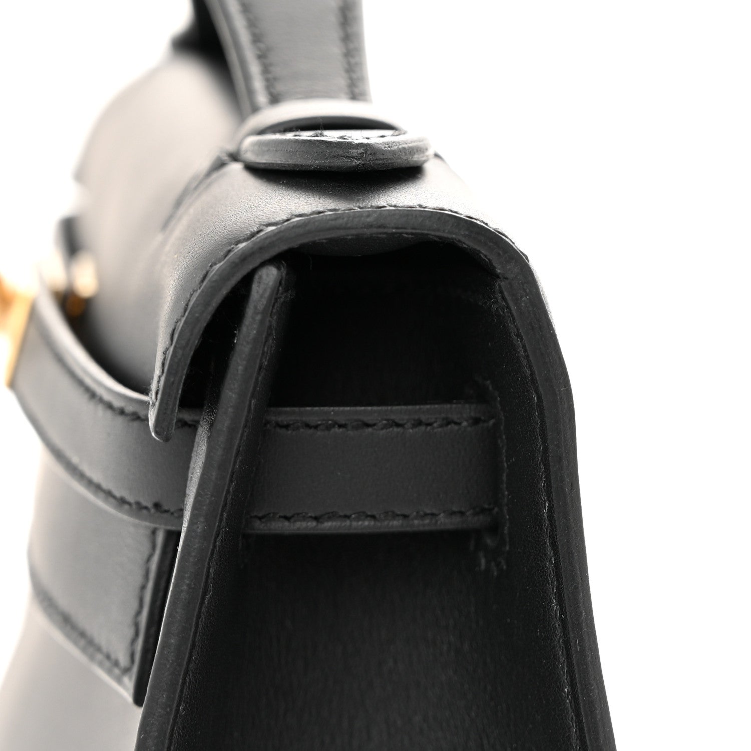 Hermes Swift Kelly Pochette Clutch Black 10 of 12