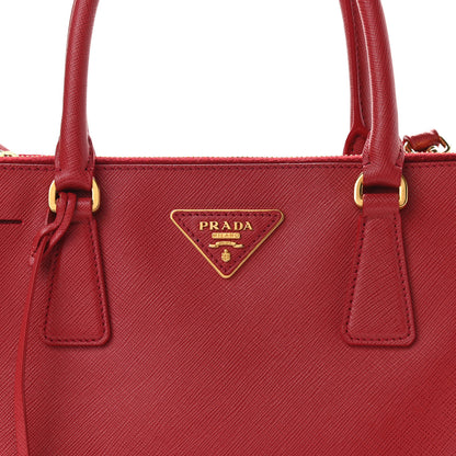 Prada Saffiano Medium Galleria Double Zip Tote Fuoco 8 of 14