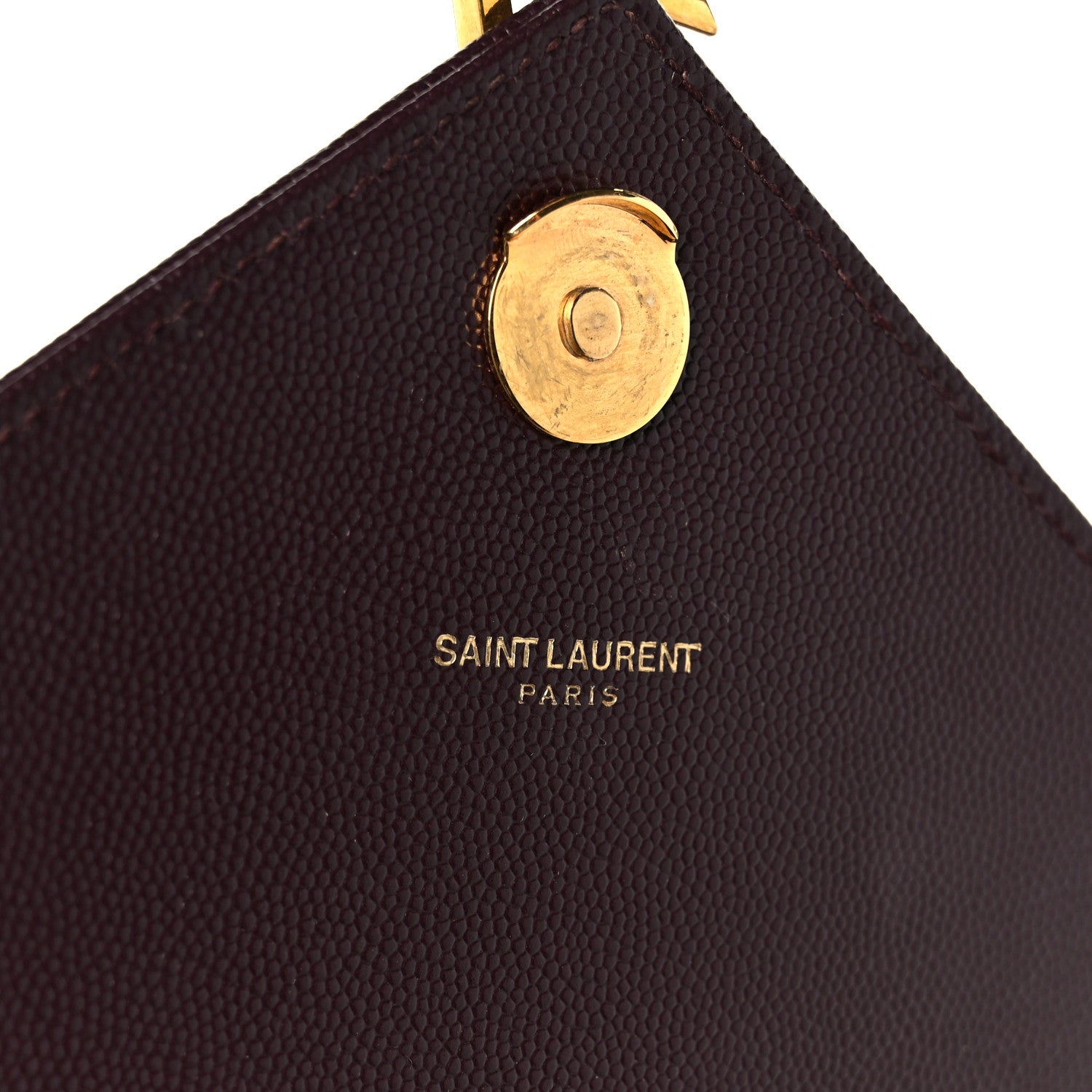Saint Laurent Grain De Poudre Matelasse Chevron Large Monogram Satchel Amaranto 7 of 11