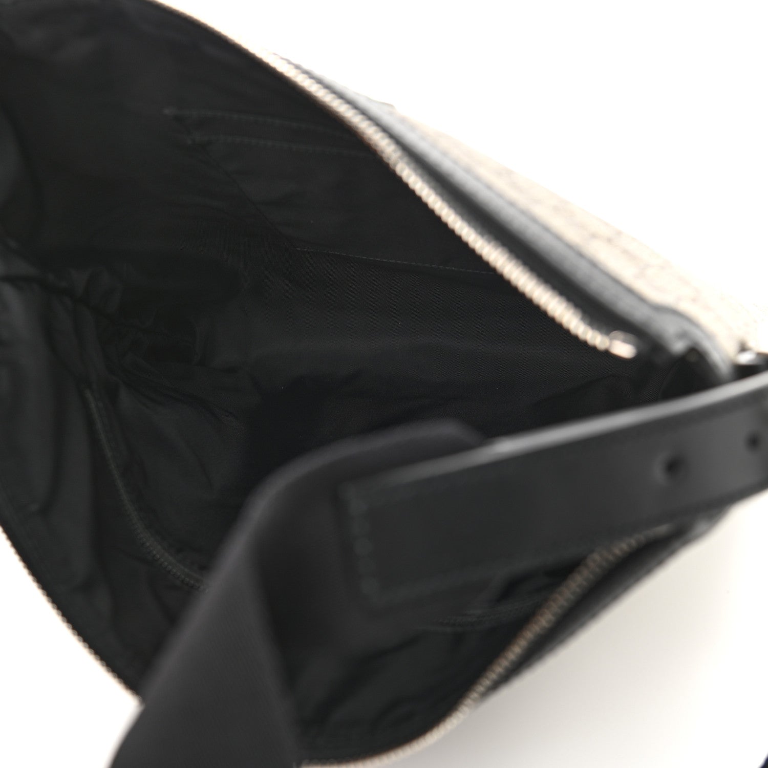 Gucci GG Supreme Monogram Web Messenger Bag Black 4 of 8